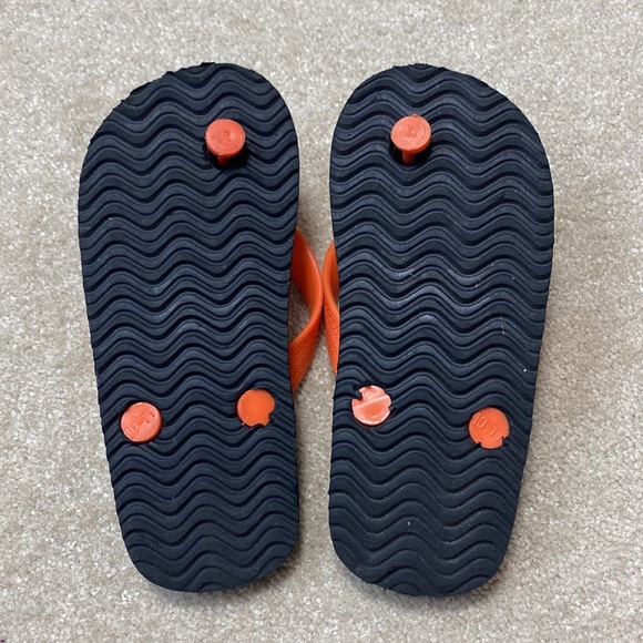 Harley Davidson Rock youth flip flops size 10-11T - Picture 2 of 2